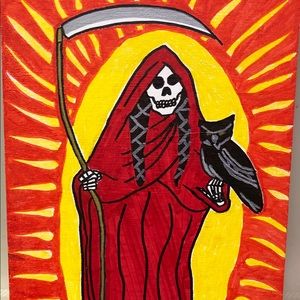 La Santa Muerte    Nina Roja pintar